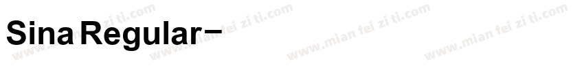 Sina Regular字体转换